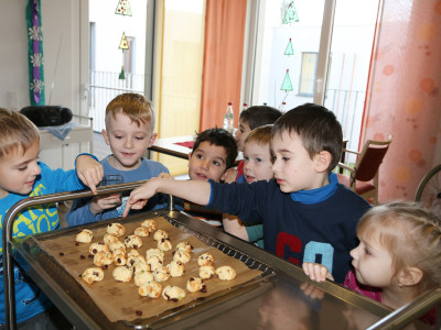 Backaktion mit dem Kindergarten