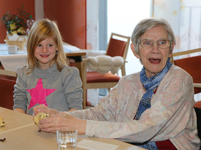 Backaktion mit dem Kindergarten