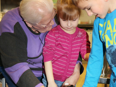 Backaktion mit dem Kindergarten