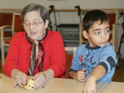 Backaktion mit dem Kindergarten