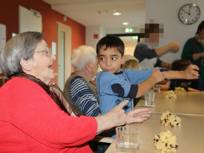 Backaktion mit dem Kindergarten