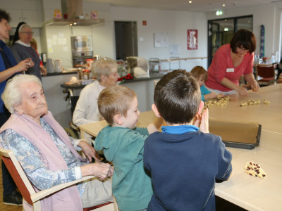 Backaktion mit dem Kindergarten