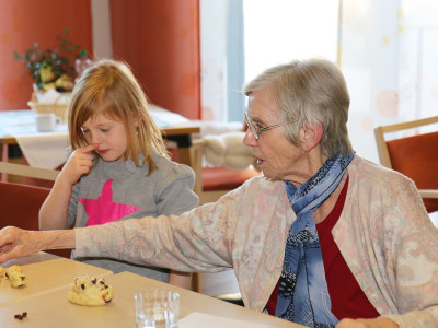 Backaktion mit dem Kindergarten