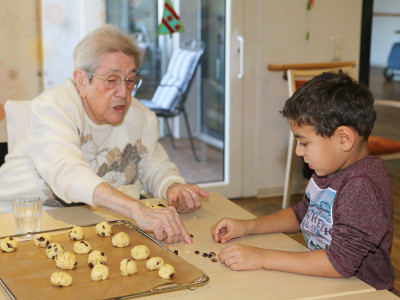 Backaktion mit dem Kindergarten